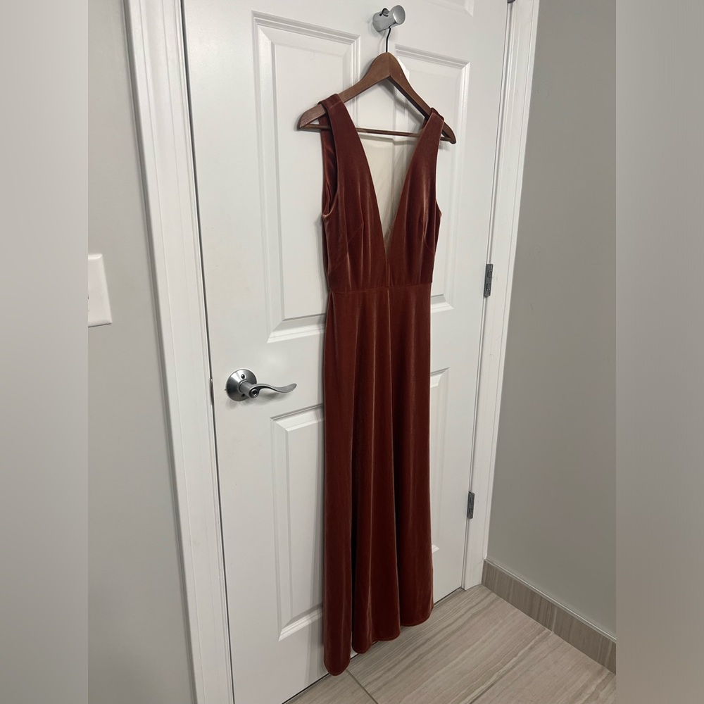 Jenny Yoo Logan Velvet Dress - Picture 5 of 9